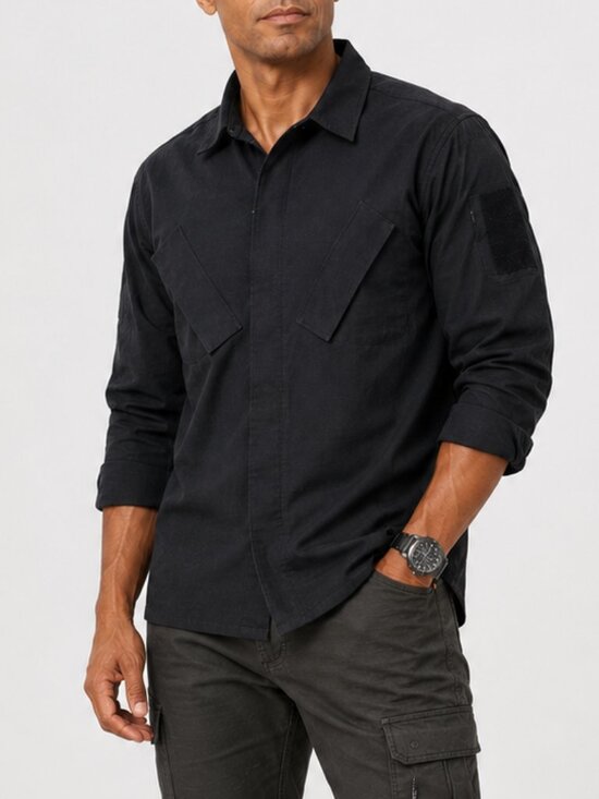 Under Armour Other - Under Armour Tactical Ripstop Shirt Jacket Men’s XL Black Military Utility Overs